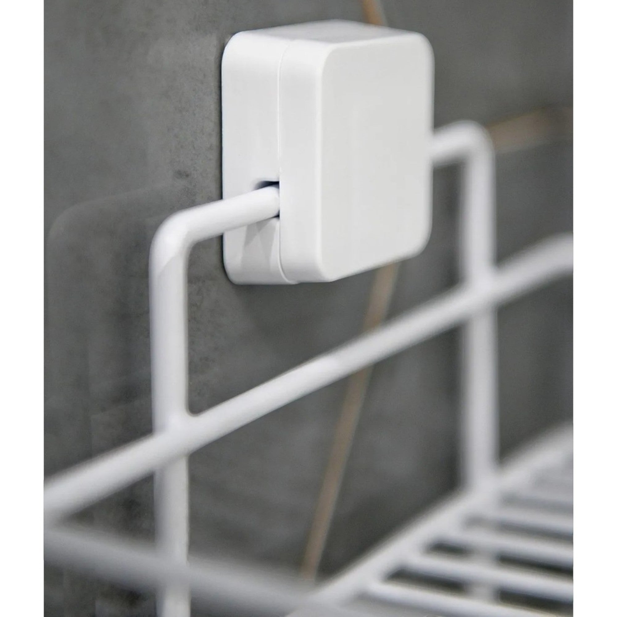 2-Tier Corner Shower Shelf – Metal No-Drill Adhesive Bathroom Caddy