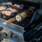 Set of 2 BBQ Vegetable Grill Baskets – Long Stainless Steel Side-Opening Design