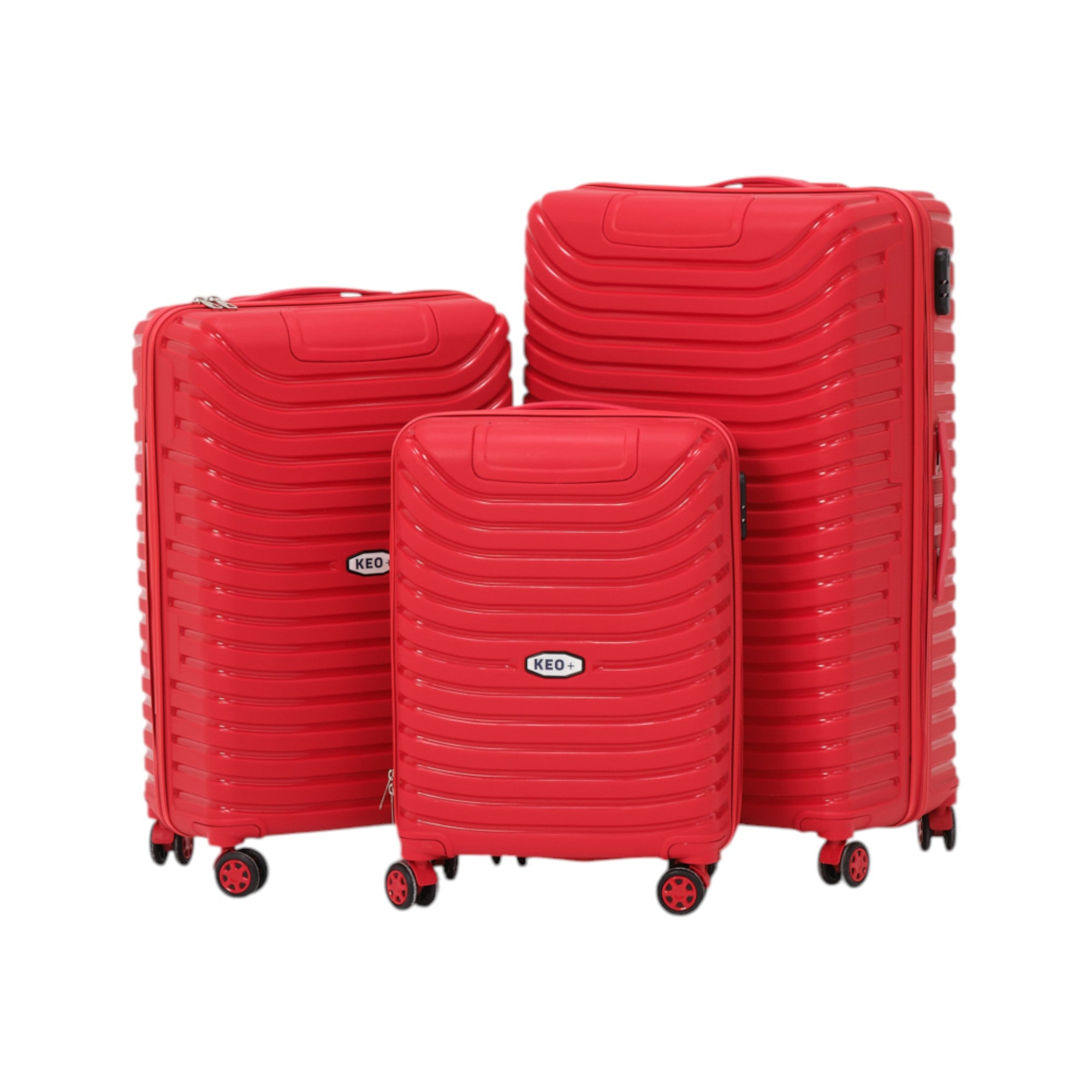 3-Piece Travel Luggage Set – Durable Hardshell Suitcases with Spinner Wheels & Lock