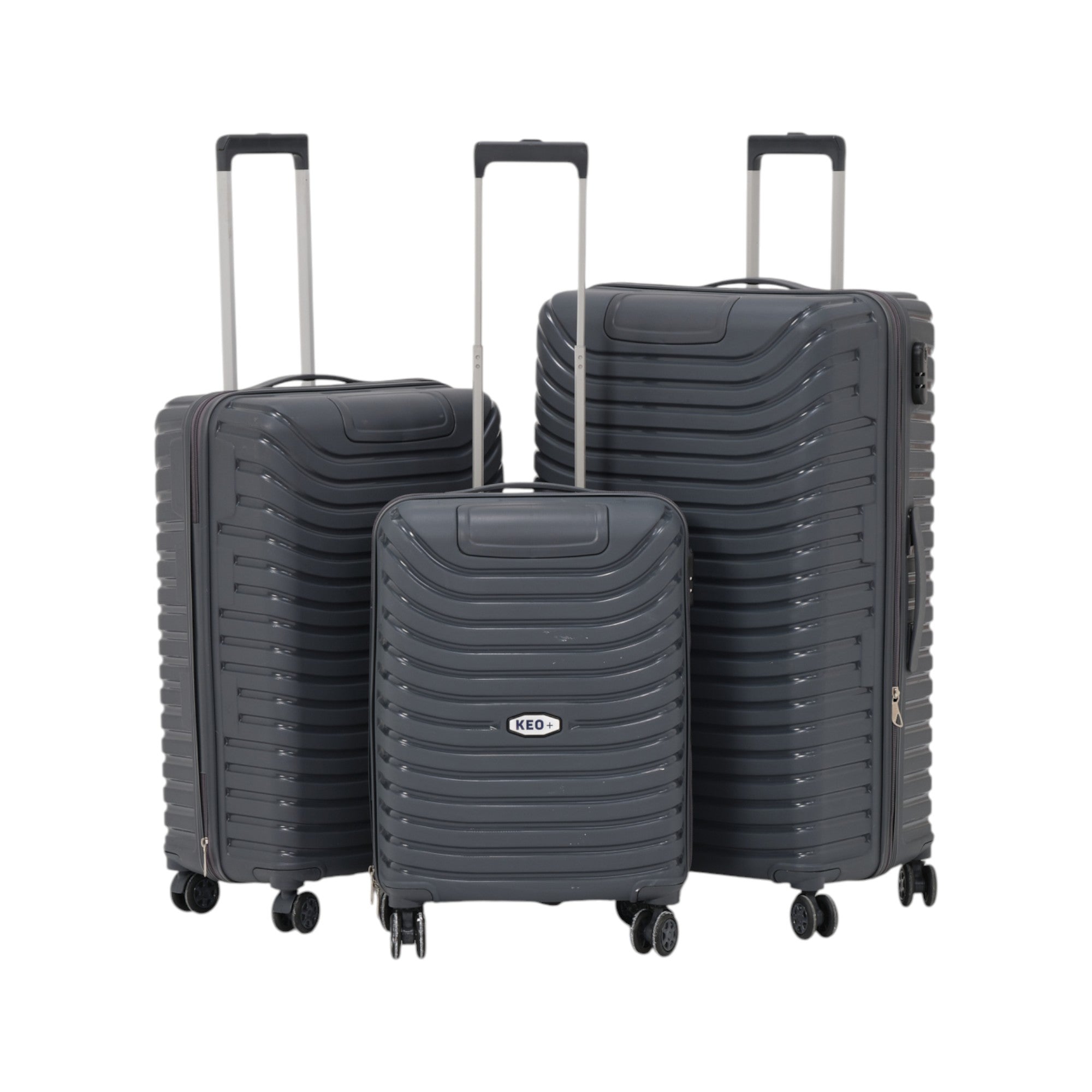 3-Piece Travel Luggage Set – Durable Hardshell Suitcases with Spinner Wheels & Lock