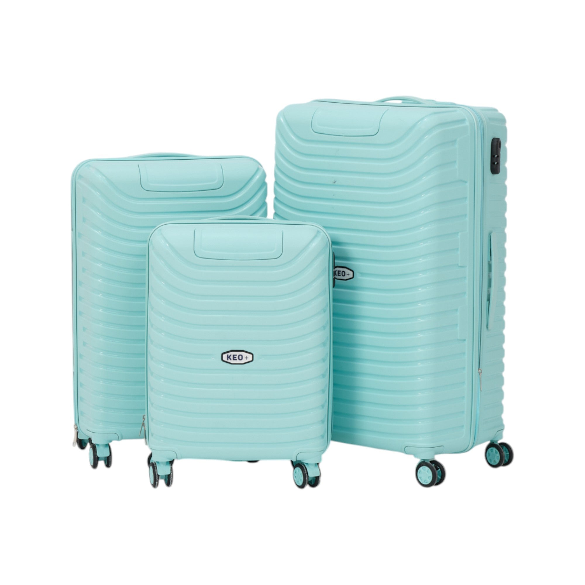 3-Piece Travel Luggage Set – Durable Hardshell Suitcases with Spinner Wheels & Lock