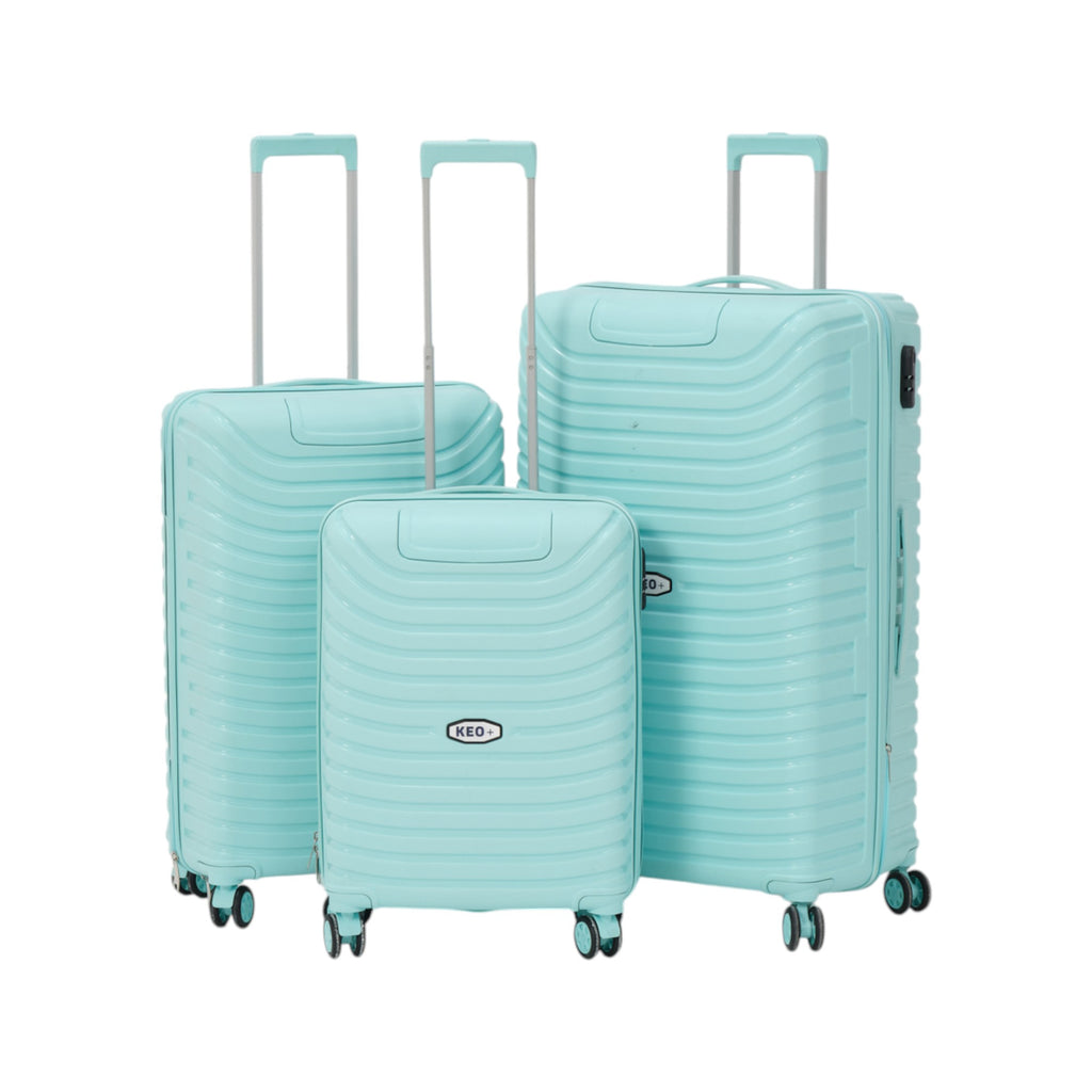 3-Piece Travel Luggage Set – Durable Hardshell Suitcases with Spinner Wheels & Lock