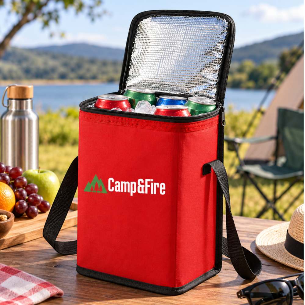 Camp&Fire 6L Insulated Lunch Bag – Thermal Cooler Bag with Zip Closure