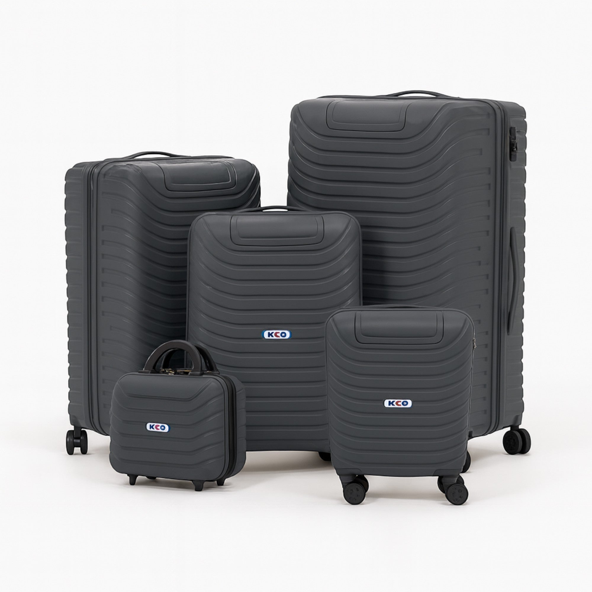 5-Piece Travel Lightweight Luggage Set – Hardshell Suitcases with Spinner Wheels & Lock