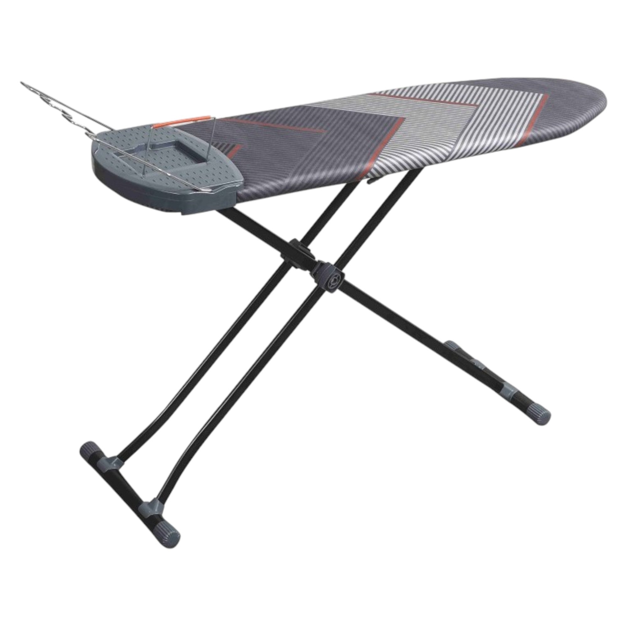 Large Ironing Board 140×40cm – Height Adjustable, Foldable with Removable Steam Holder