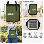 Camp&Fire 6L Insulated Lunch Bag – Thermal Cooler Bag with Zip Closure