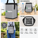 Camp&Fire 6L Insulated Lunch Bag – Thermal Cooler Bag with Zip Closure
