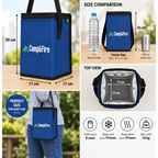 Camp&Fire 6L Insulated Lunch Bag – Thermal Cooler Bag with Zip Closure