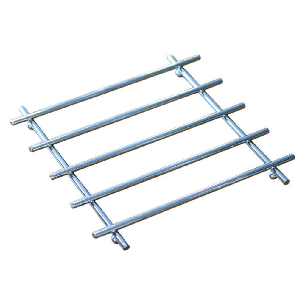 2-Piece Chrome Metal Trivet Set – Heat-Resistant Coasters for Hot Cookware