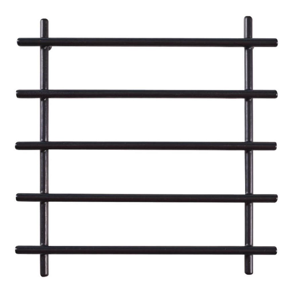 2-Piece Metal Black Trivet Set – 20×20 cm Heat-Resistant Worktop Protectors