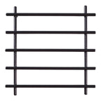 2-Piece Metal Black Trivet Set – 20×20 cm Heat-Resistant Worktop Protectors