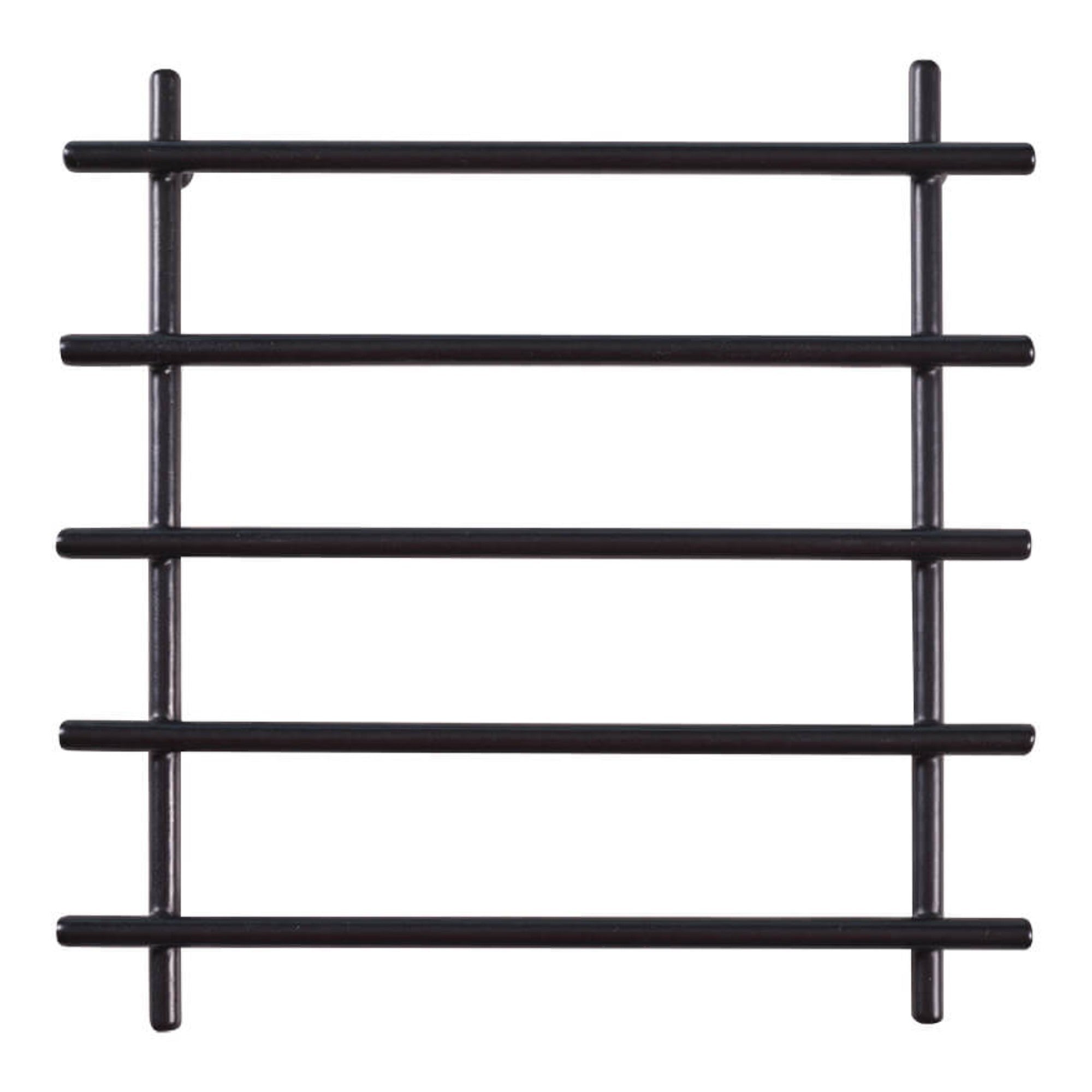 2-Piece Metal Black Trivet Set – 20×20 cm Heat-Resistant Worktop Protectors