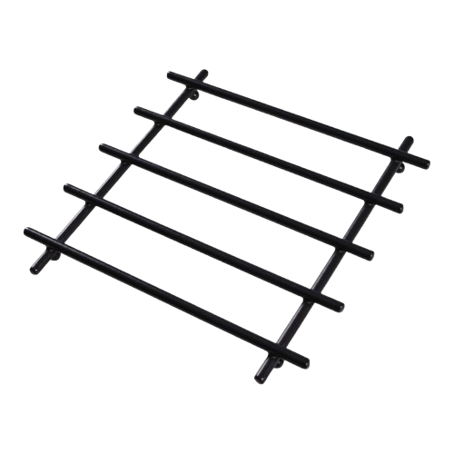 2-Piece Metal Black Trivet Set – 20×20 cm Heat-Resistant Worktop Protectors