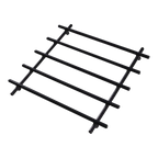 2-Piece Metal Black Trivet Set – 20×20 cm Heat-Resistant Worktop Protectors