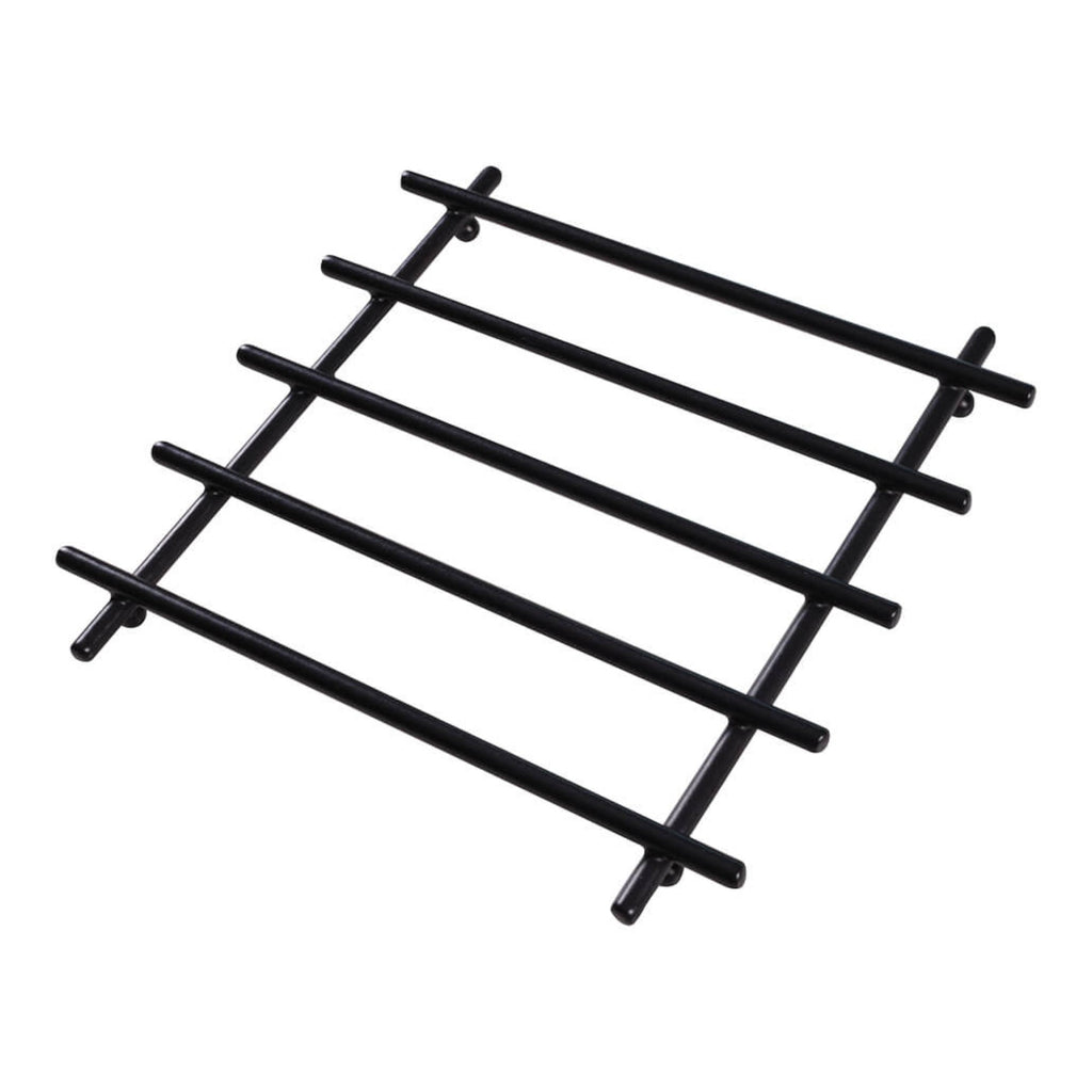 2-Piece Metal Black Trivet Set – 20×20 cm Heat-Resistant Worktop Protectors