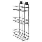 3-Tier Bathroom Rectangular Shower Caddy – No Drill Adhesive Wall-Mounted Metal Bathroom Organiser