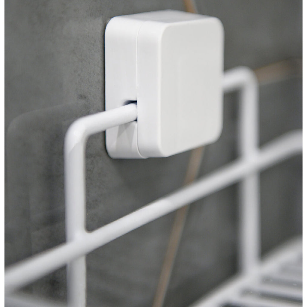 3-Tier Bathroom Corner Caddy – Metal Adhesive Shower Shelf, No Drilling Required