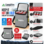 Camp&Fire 6L Insulated Lunch Bag – Thermal Cooler Bag with Zip Closure