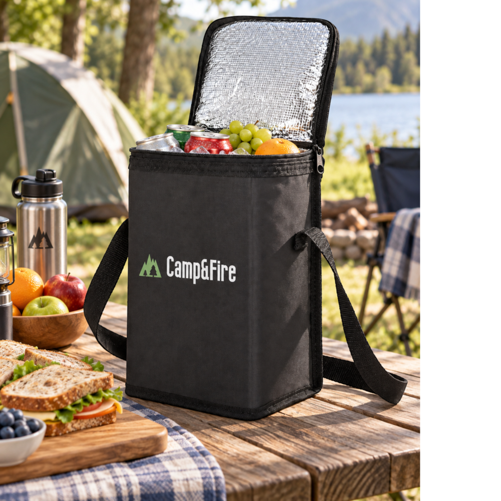 Camp&Fire 6L Insulated Lunch Bag – Thermal Cooler Bag with Zip Closure