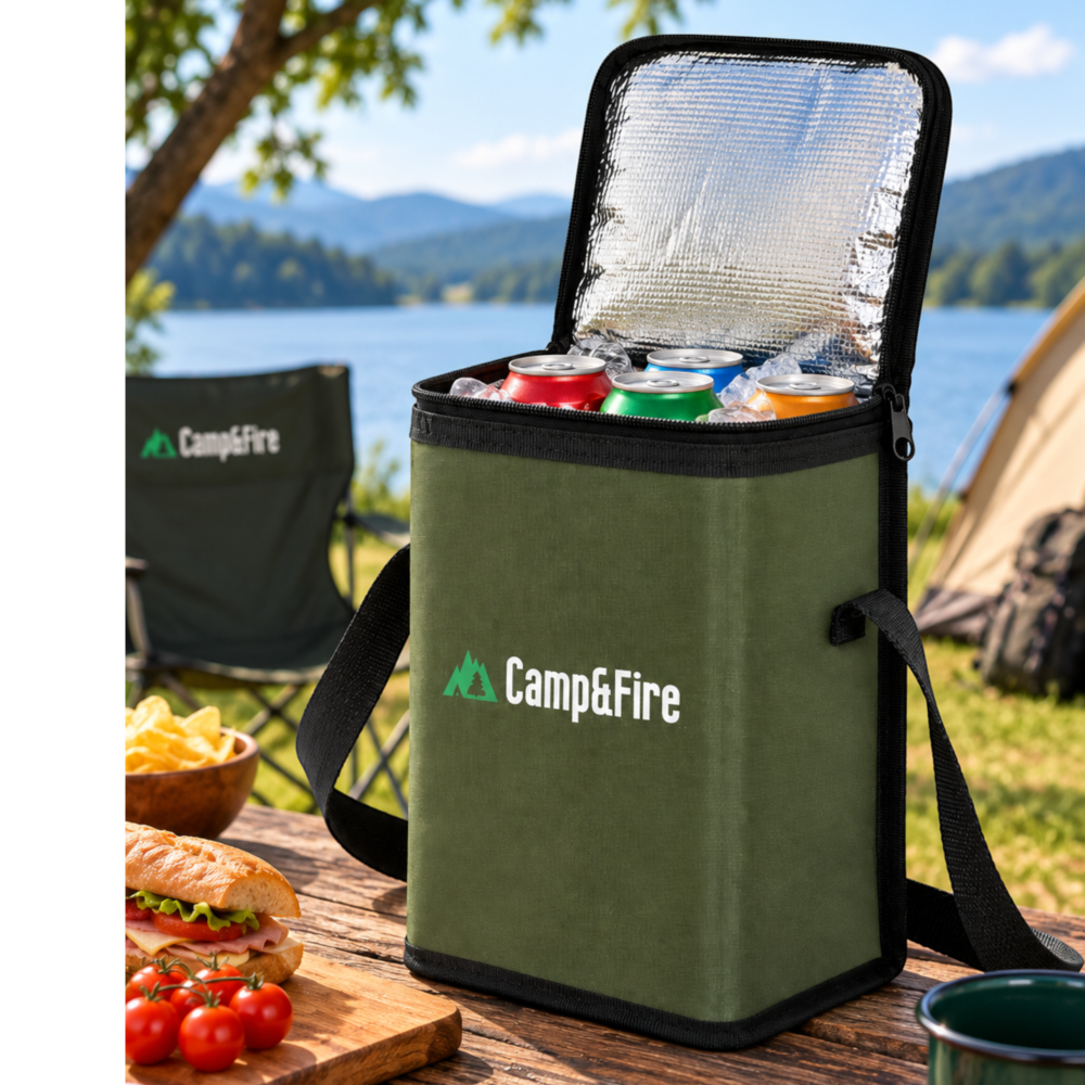 Camp&Fire 6L Insulated Lunch Bag – Thermal Cooler Bag with Zip Closure