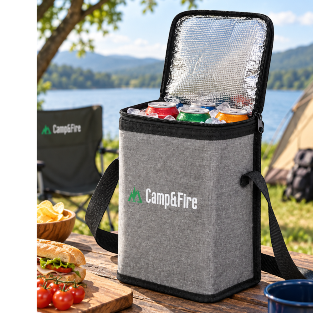 Camp&Fire 6L Insulated Lunch Bag – Thermal Cooler Bag with Zip Closure
