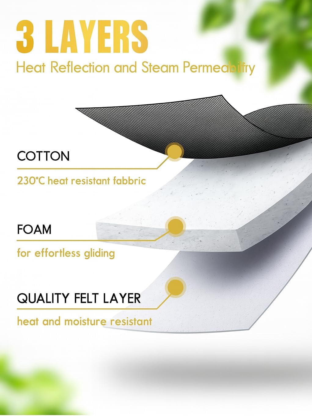 Extra Wide XL Ironing Board 127x46 cm – Steam Unit Holder & Non-Slip Feet