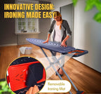 Extra Wide XL Ironing Board 127x46 cm – Steam Unit Holder & Non-Slip Feet