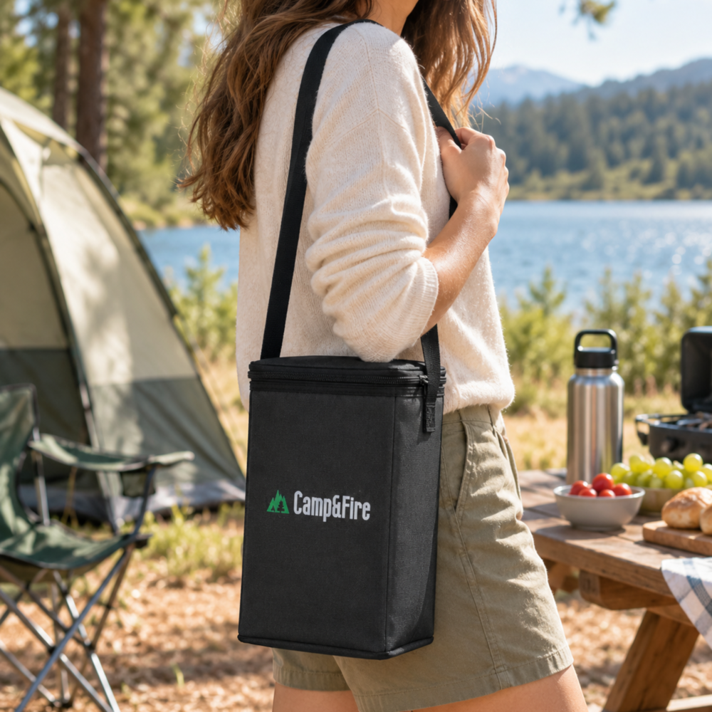 Camp&Fire 6L Insulated Lunch Bag – Thermal Cooler Bag with Zip Closure