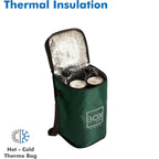 6L Insulated Thermal Lunch Bag – Keep Food Hot or Cold with Zipper Closure