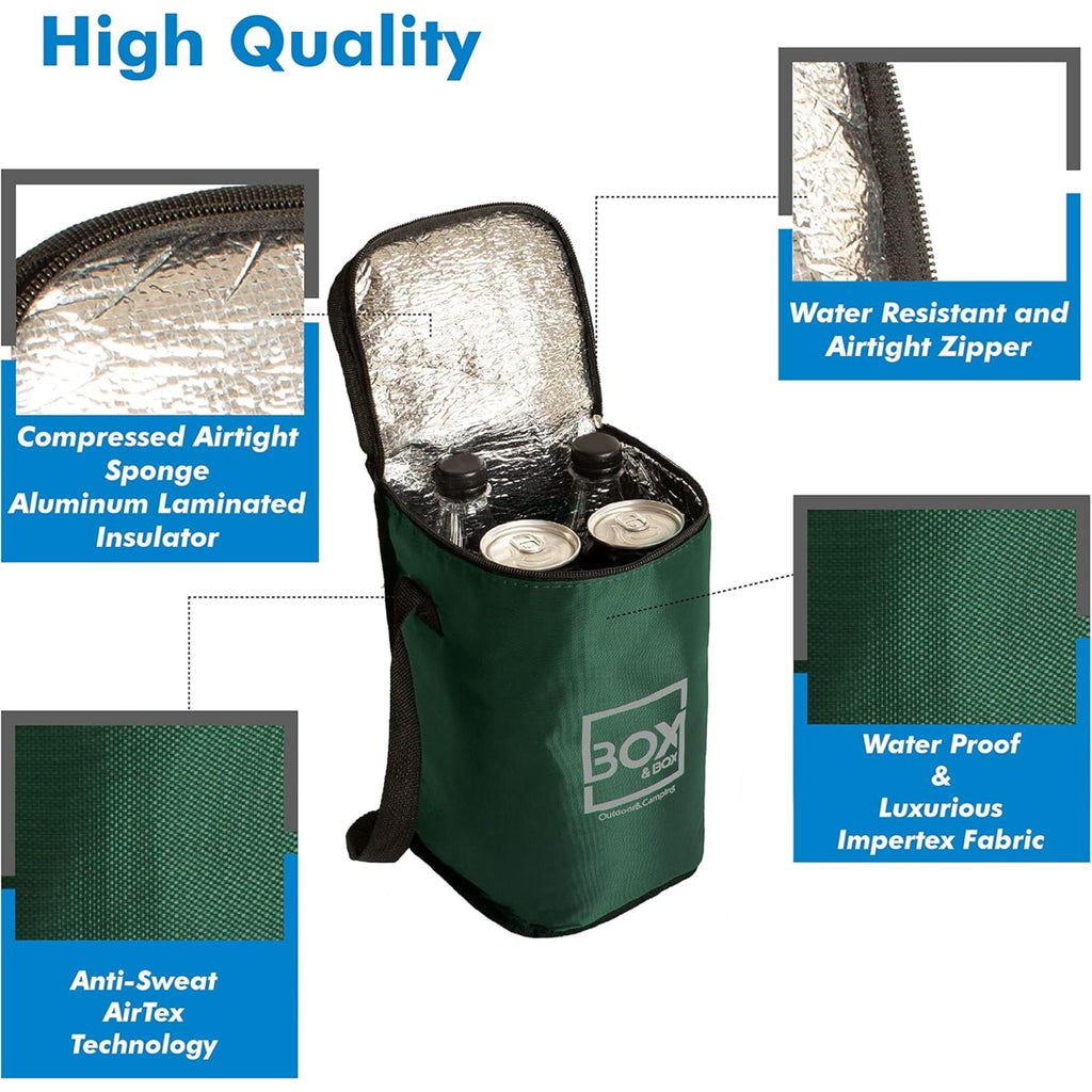 6L Insulated Thermal Lunch Bag – Keep Food Hot or Cold with Zipper Closure