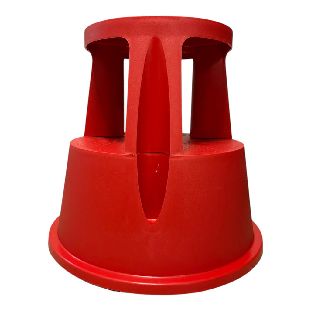 Kick Step Stool with Wheels - Rolling Step with Retractable Casters for Home & Office, 150KG Capacity