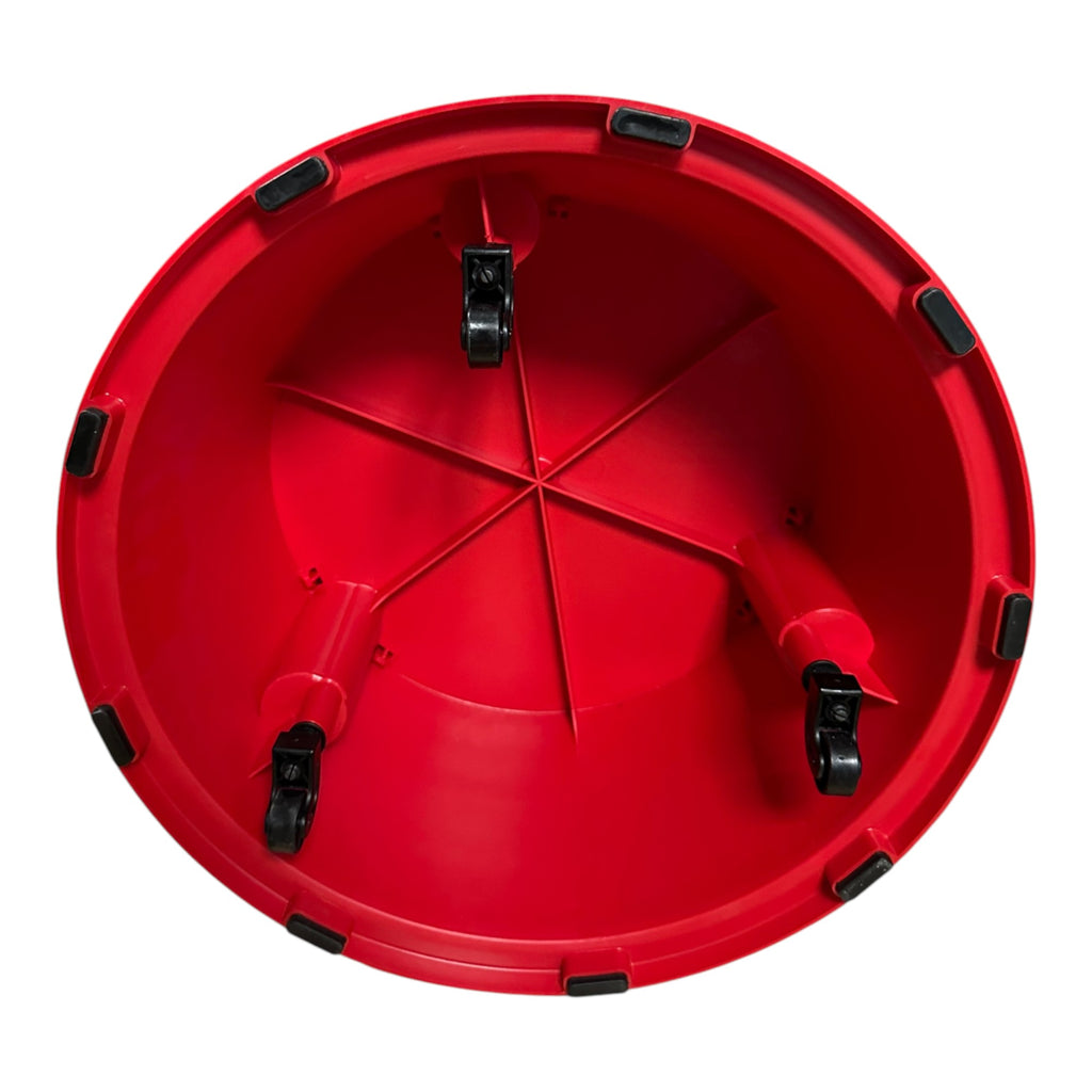 Kick Step Stool with Wheels - Rolling Step with Retractable Casters for Home & Office, 150KG Capacity