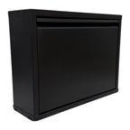 Slimline Metal Shoe Cabinet Black – Modern, Space-Saving Storage Solution