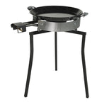 Paella Cooking Set. 14 Serving (50cm,20") – Paella Pan, Gas Burner & Tripod Stand – Full Outdoor Cooking Kit