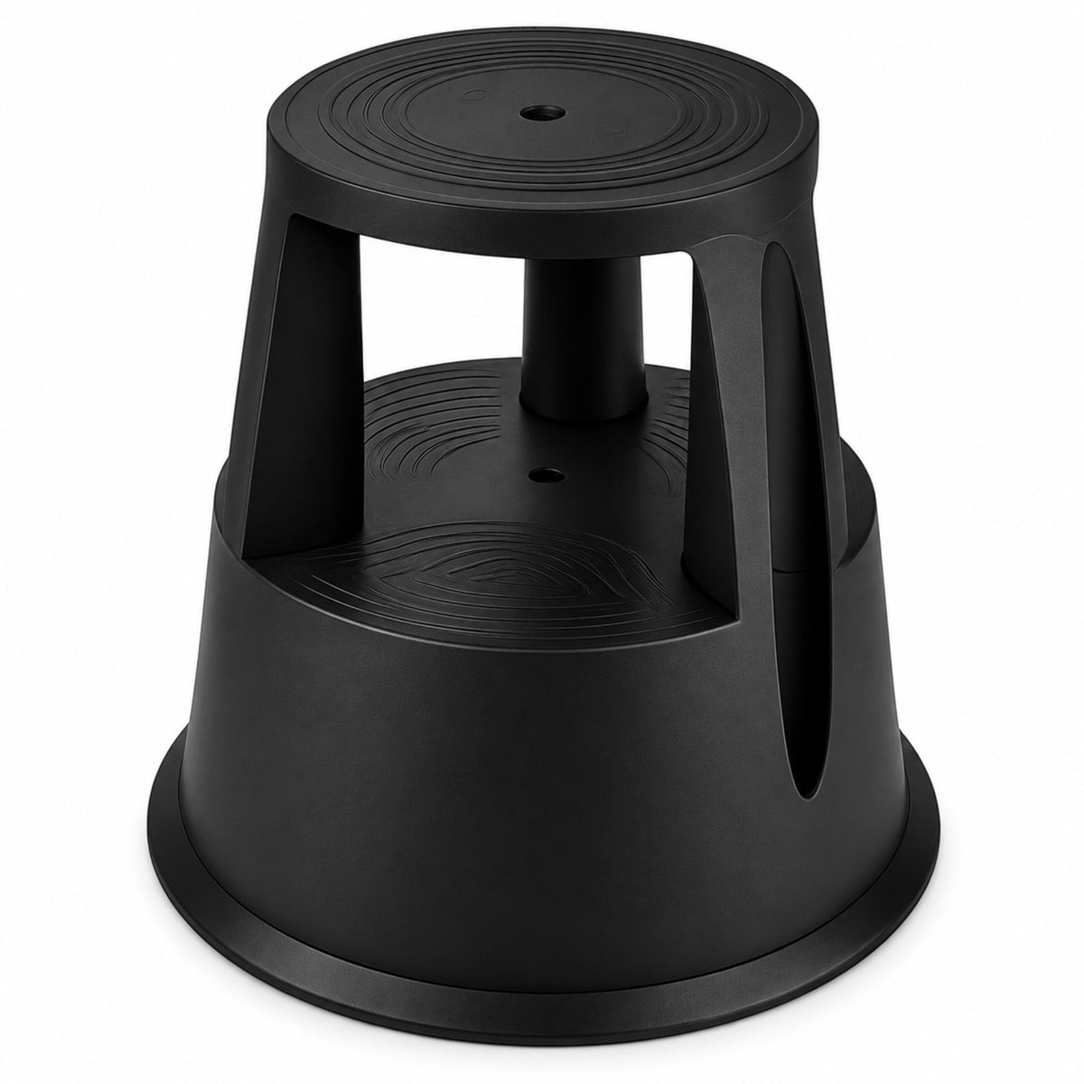 Kick Step Stool with Retractable Wheels – 150kg Capacity Rolling Step