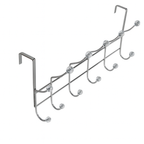 Over-the-Door Hook Rail by TheOwnas – 12 Metal Coat & Clothes Hooks