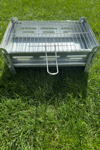 Portable Folding Charcoal BBQ Grill Set – Compact Steel Barbecue for Camping, Garden & Picnic