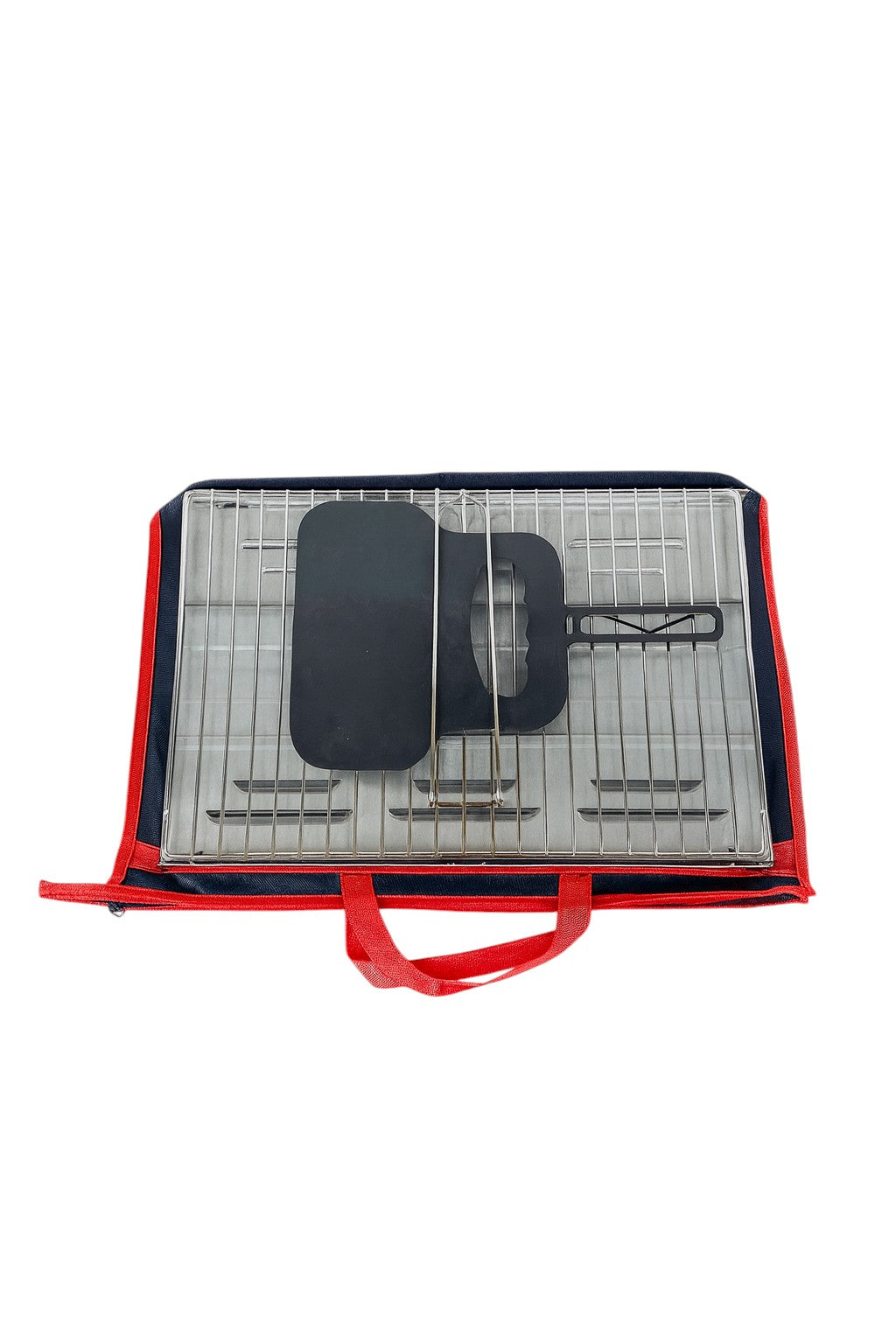 Portable Folding Charcoal BBQ Grill Set – Compact Steel Barbecue for Camping, Garden & Picnic