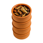 Set of 4 Terracotta Tapas & Dip Bowls 80ml (8cm) – Ovensafe Ramekins