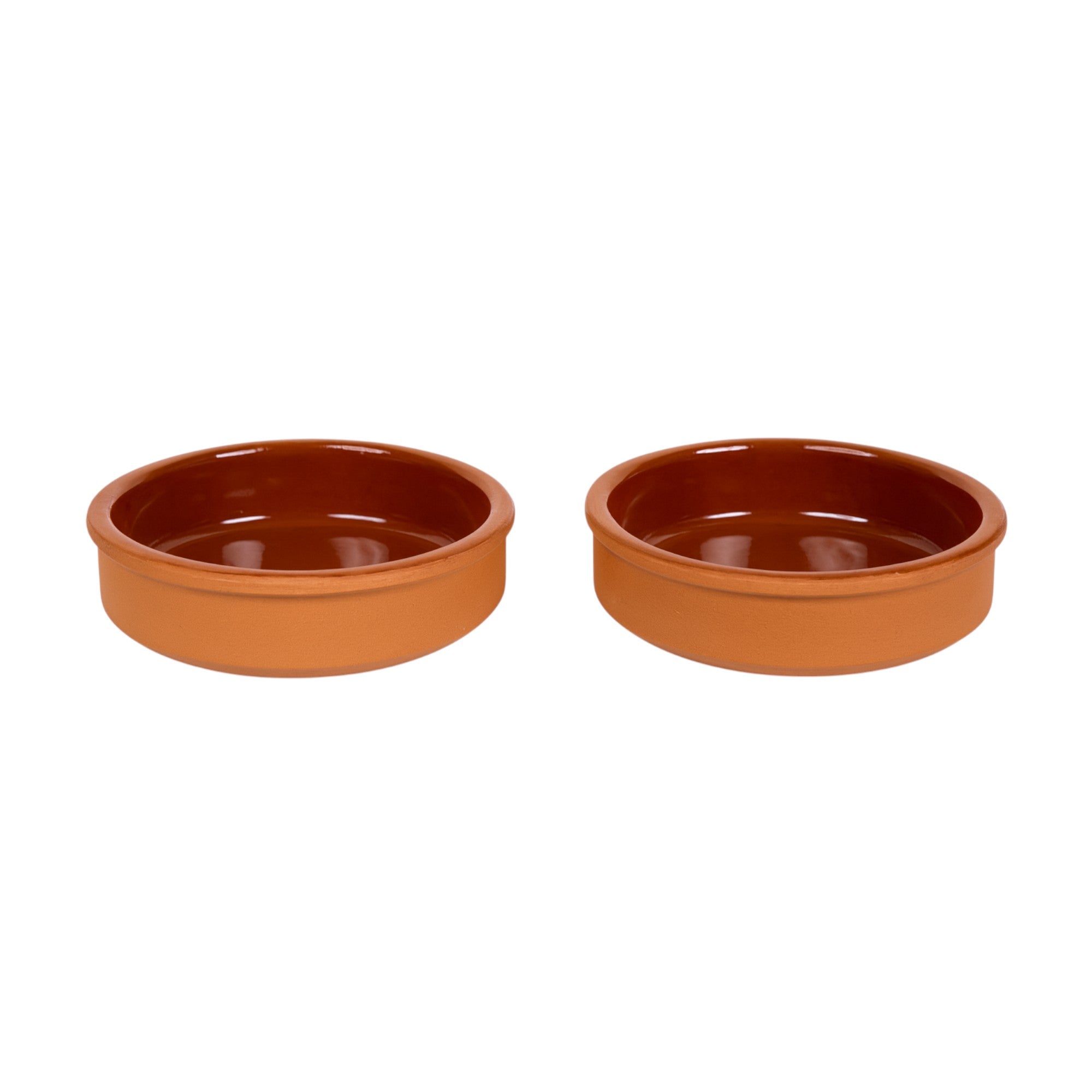Set of 2 Terracotta Tapas Bowls Set 450ml (16cm) | Ovenproof Mediterranean Ramekins