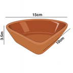 Set of 4 Terracotta Clover Serving Bowls 190ml – Rustic Tapas & Meze Ramekins