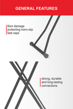 Ironing Board Table – 36x112cm with Steam Iron Rest & Heat-Resistant Cotton Cover