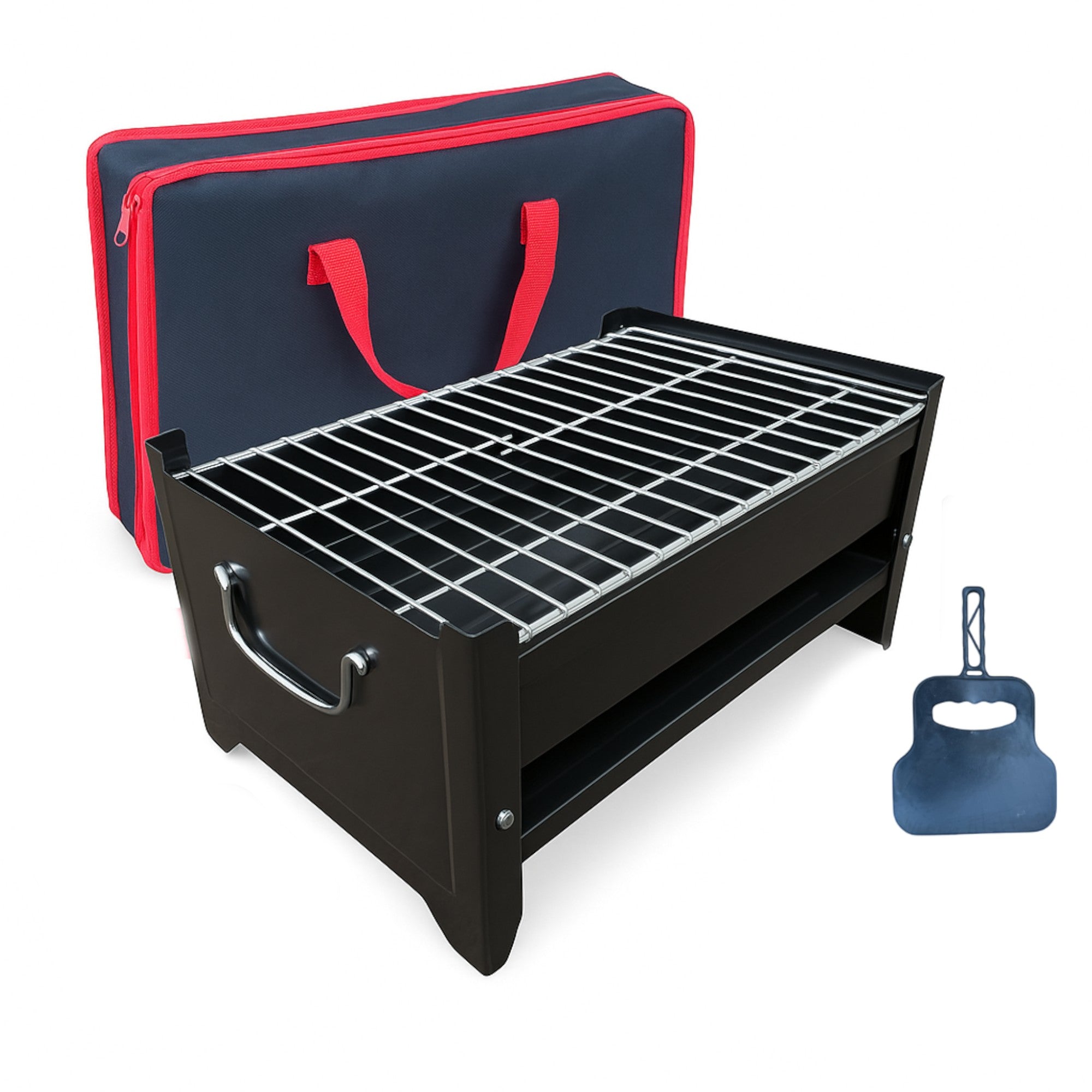Portable Charcoal BBQ Grill Set – Compact & Complete Outdoor Cooking Kit