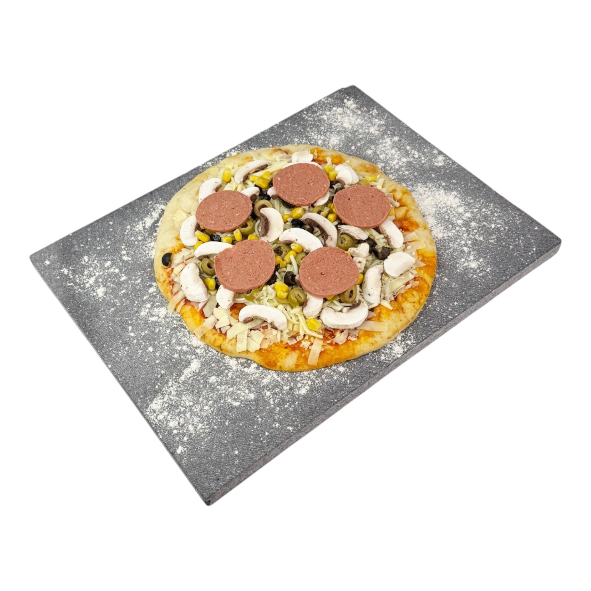 Pizza Baking Stone - Rectangular. Multi-Purpose Lava Stone for Oven & BBQ. Serving Stone.