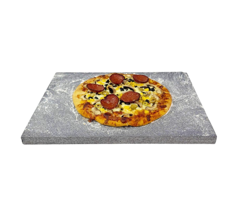 Pizza Baking Stone - Rectangular. Multi-Purpose Lava Stone for Oven & BBQ. Serving Stone.