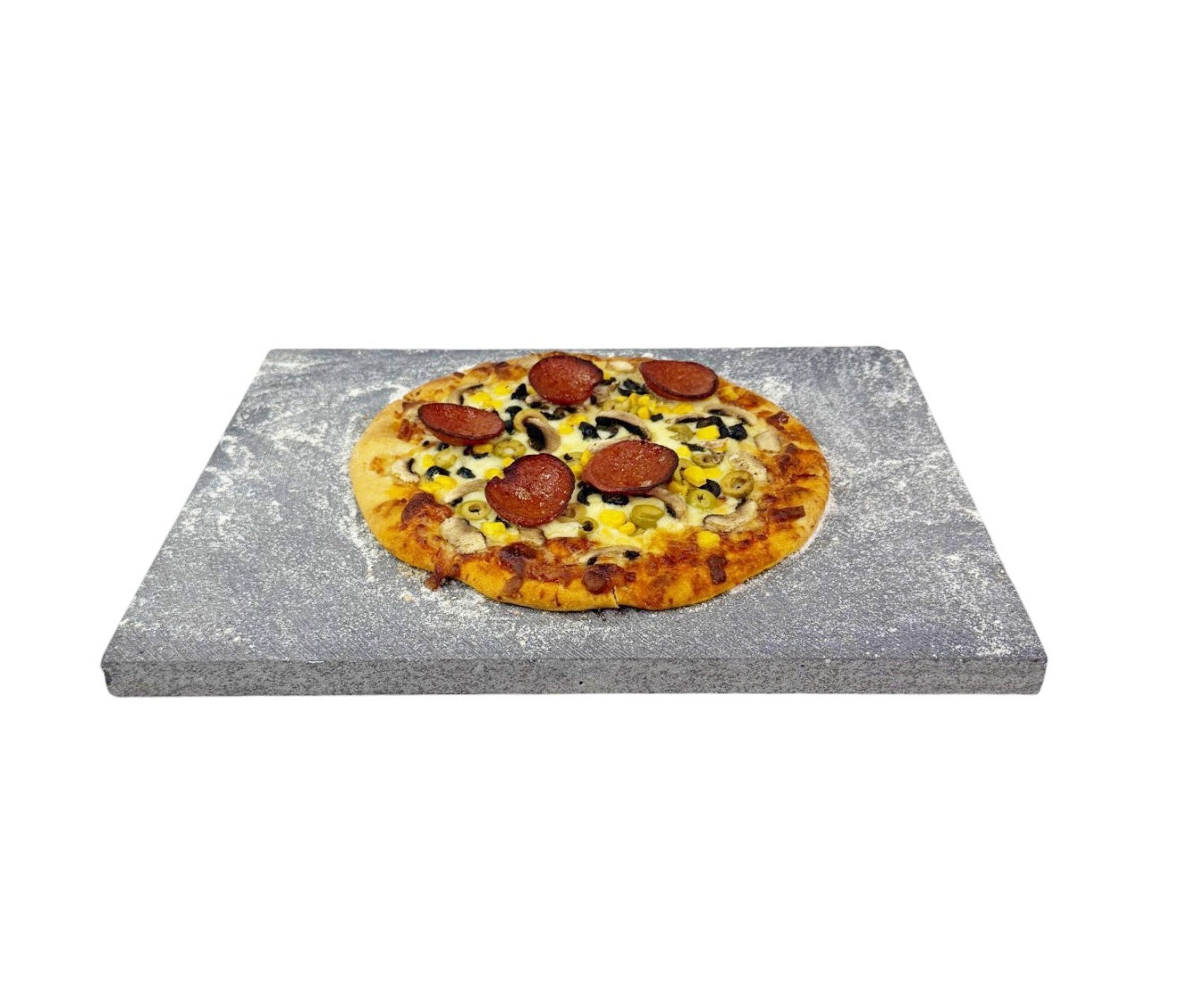Pizza Baking Stone - Rectangular. Multi-Purpose Lava Stone for Oven & BBQ. Serving Stone.