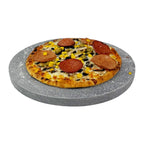 Pizza Baking Stone - Round. Multi-Purpose Lava Stone for Oven & BBQ. Serving Stone.