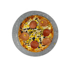 Pizza Baking Stone - Round. Multi-Purpose Lava Stone for Oven & BBQ. Serving Stone.