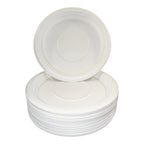 9-Inch Heavy Duty Paper Plates. Eco-Friendly Round Tableware. Microwave Safe.