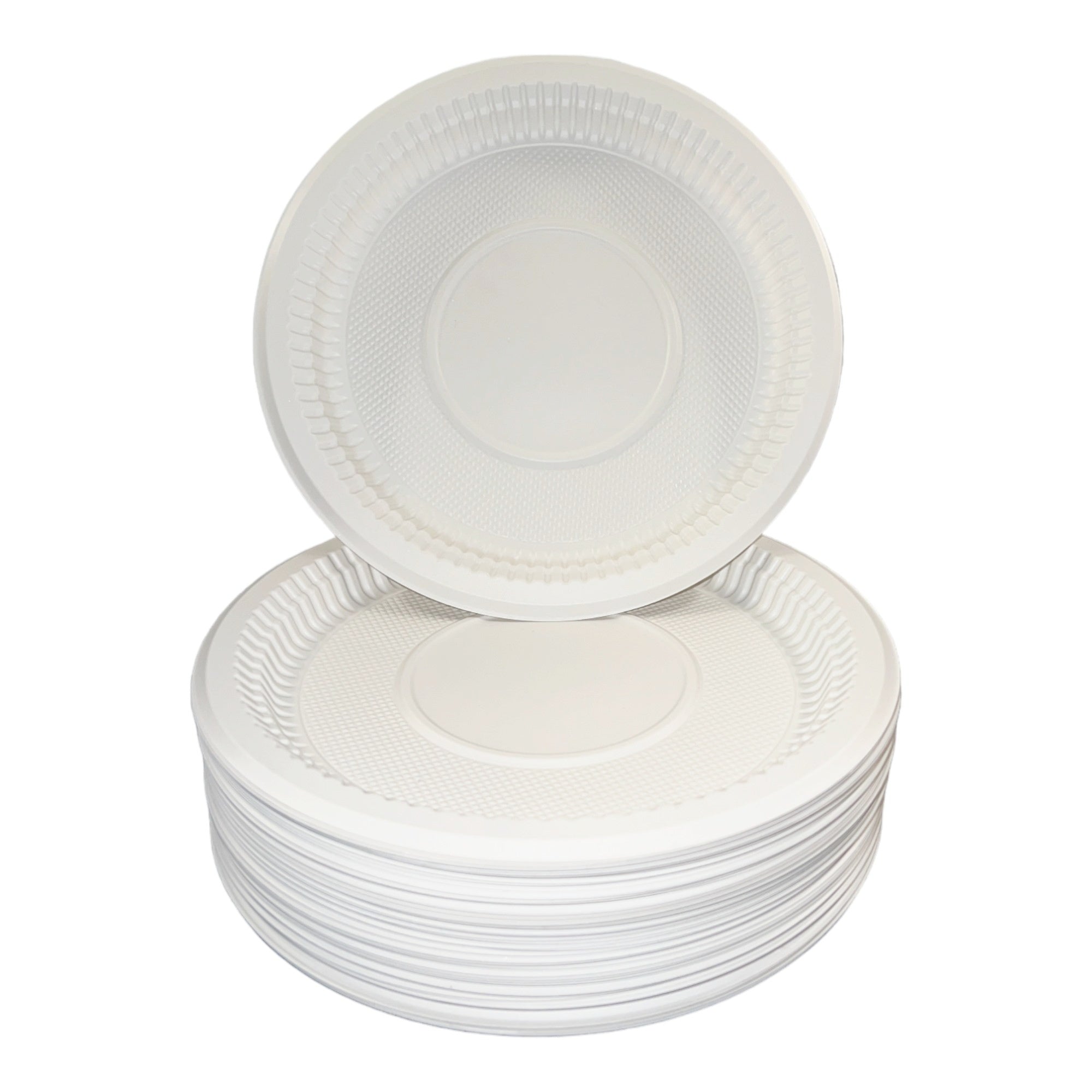 9-Inch Heavy Duty Paper Plates. Eco-Friendly Round Tableware. Microwave Safe.